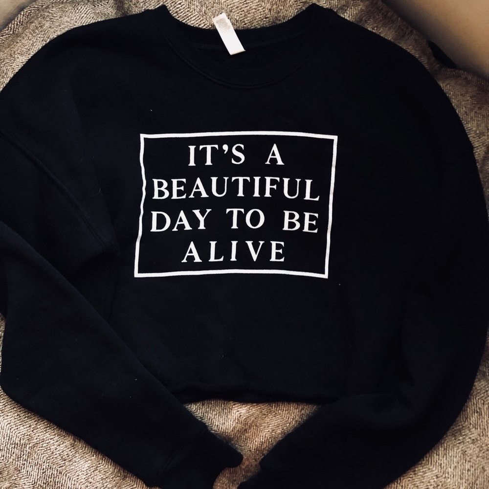 Whitney Simmons Crop Sweatshirt